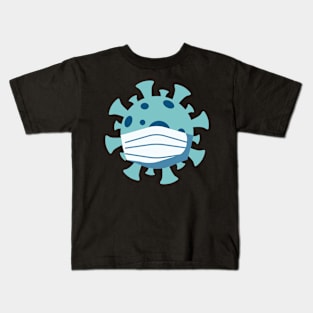 Corona Virus Covid-19 Illustration Kids T-Shirt